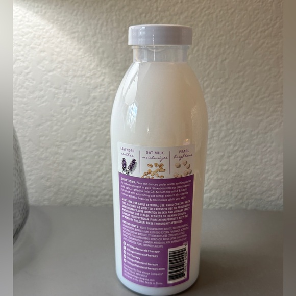 Village Naturals Calm Plant Milk Bubble Bath Oat & Lavender Vanilla,20 fl oz-new - Picture 3 of 6